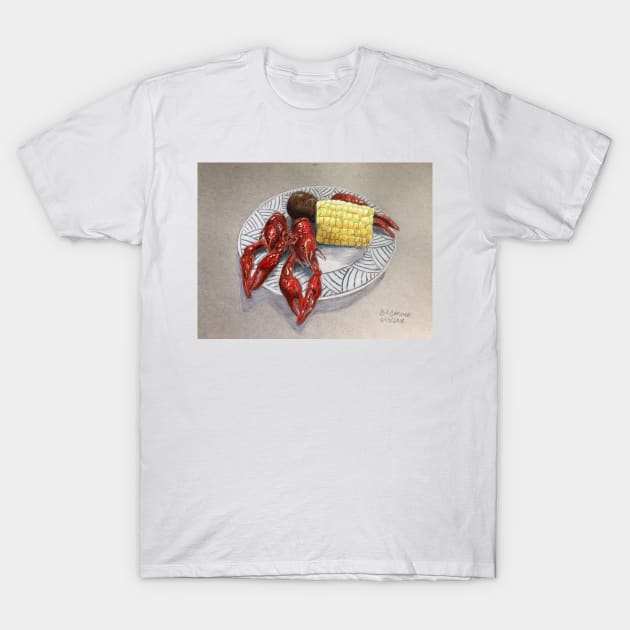 Crawfish T-Shirt by Bill Cameron Fine Art